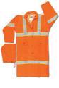 Class 3 49" Orange Rain Coat W/ Wood
